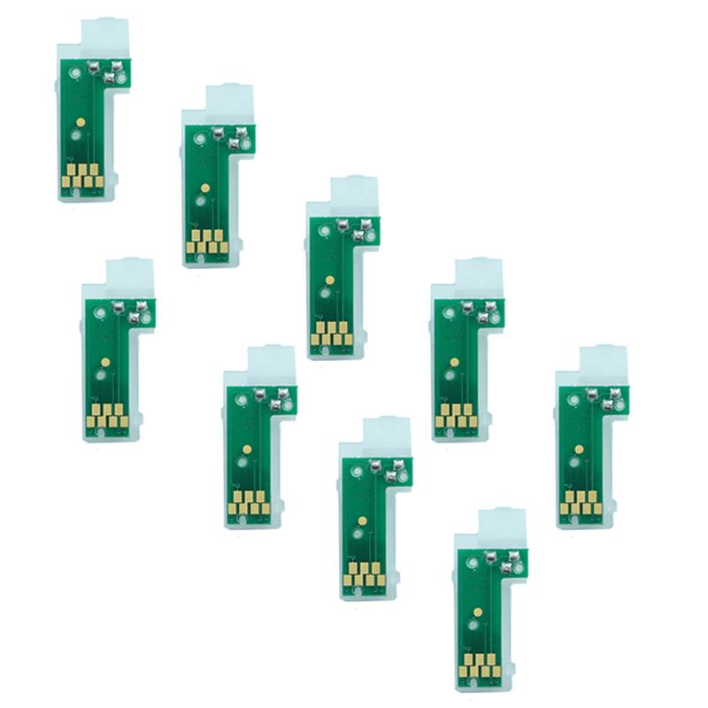9 Colors Ink Cartridge Permanent Chips Sensor for Epson Stylus Pro 3885 T5891-T5899 Use with Original Chips