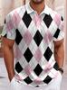Trendy short-sleeve polo shirt with fierce wolf graphic, stylish and eye-catching.