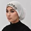 Muslimische Schlauchmützen Damen Weiche Premium Jersey Unterkappen Glänzender Strass Innerer Hijab Diamant Einlage Turban Offene Mützen Islam Ramadan