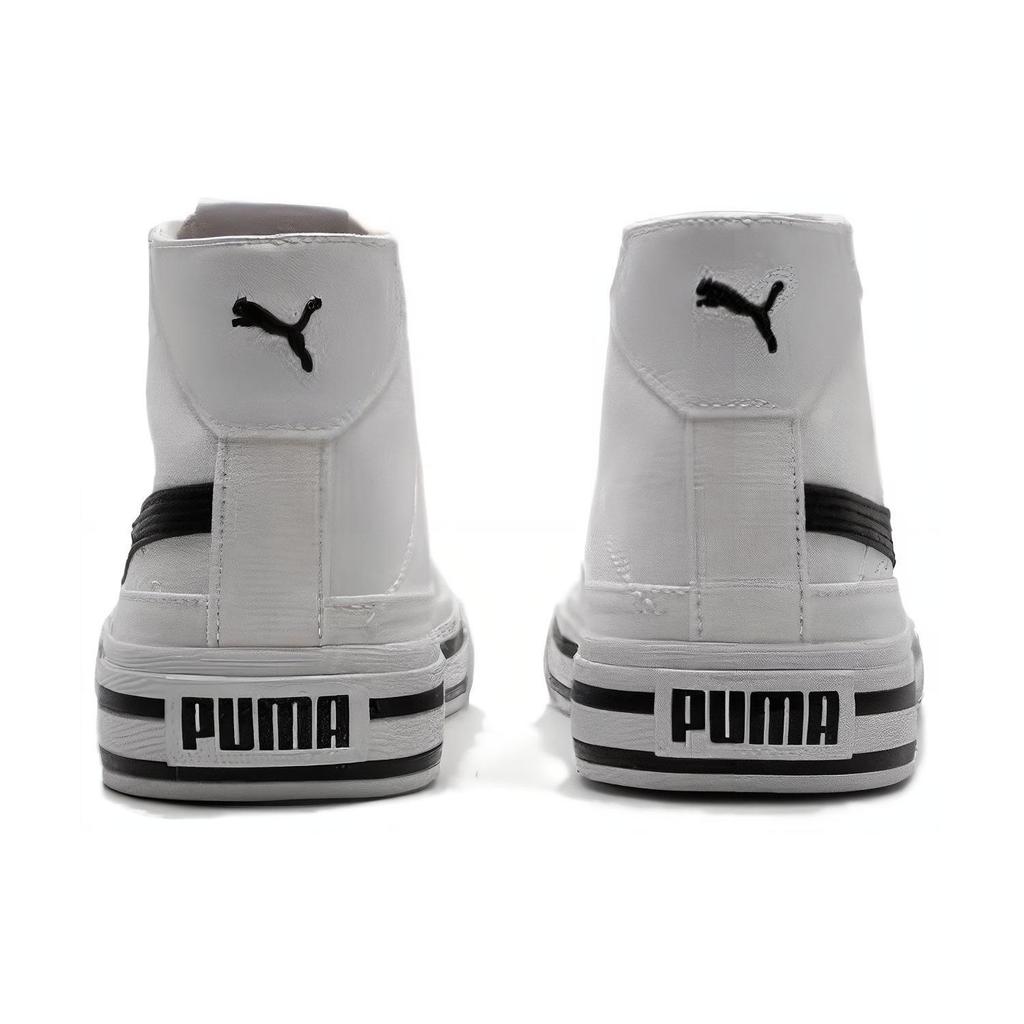 Puma Court Classic Vulc Simple Comfortable Durable Breathable Low-Top Skate Shoes Unisex Sneakers White Black 397265-02