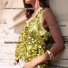 2025 Casual Spicy Girl Sequin Sleeveless Fashion Top for Women