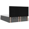 Enjoy a Restful Night S Sleep with This Ottoman Bed with Mattresses and LED Lighting In Dark Gray 180 X 200 Cm Fabric