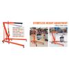 SucceBuy 3/8 Ton Hydraulic Long Ram Jack Engine Hoist Cylinder with Single Piston Pump, for Engine Lift Hoists, Hydraulic Garage