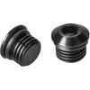 3AN Male Hex Socket Plug ORB Port with O Ring Fitting Adapter Aluminum Black, Pack of 2