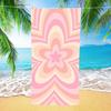 Cartoon Yellow Daisy Floral Beach Towel Premium Sand Free Quick Dry Towel Boho Style for Beach Pool Travel