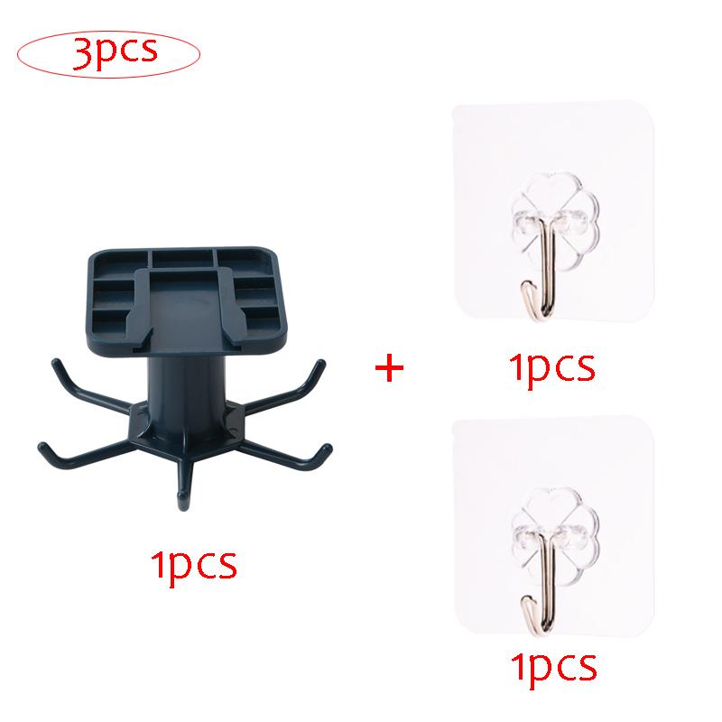 Für Küchenorganisator und Aufbewahrung, Küchenzubehör-Organizer, drehbares Regal, Zubehör, Schrank-Organizer, Haken-Aufbewahrungsregal