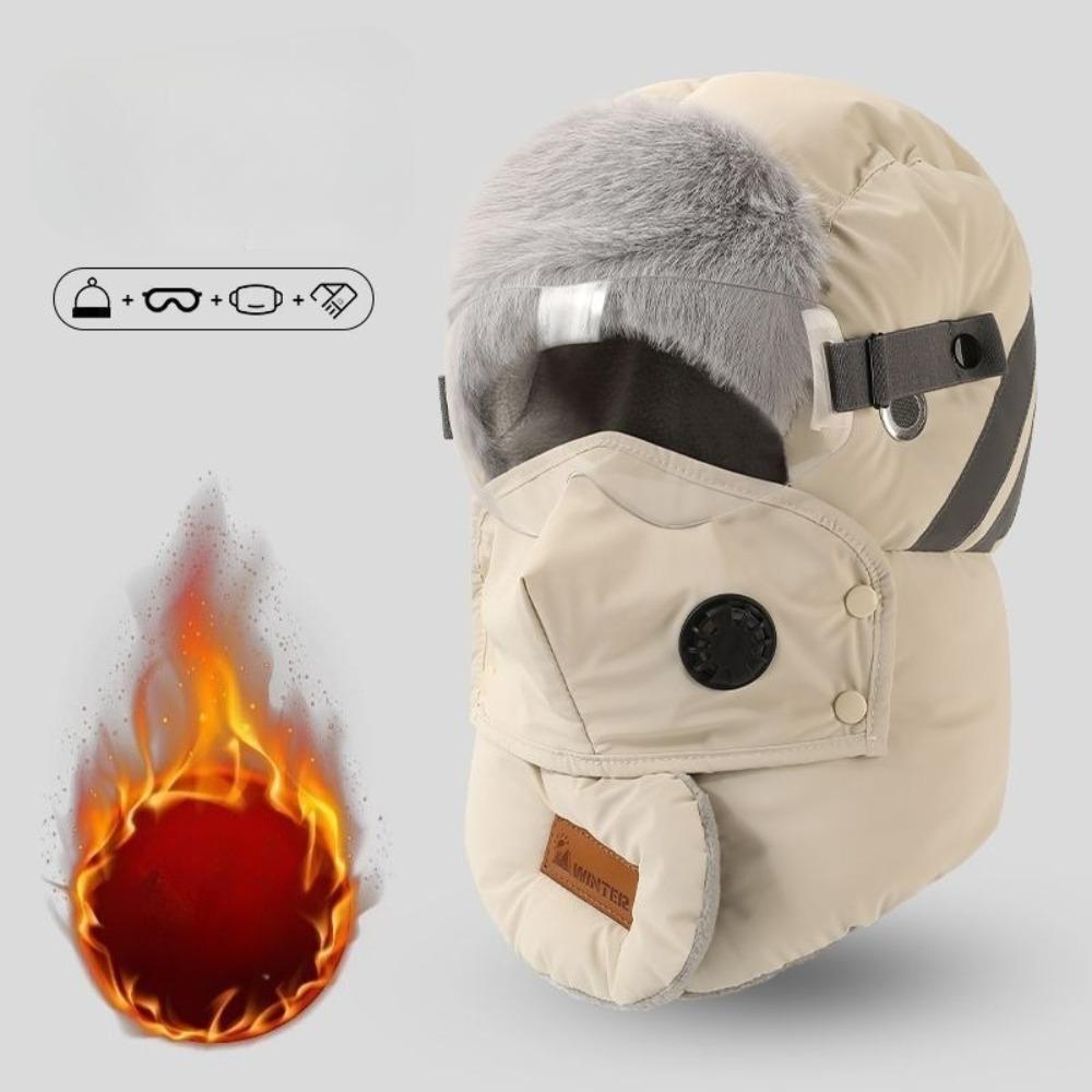 

Winter cycling hat, warm, anti cold wind, hood cover, electric bike snow cover, face mask, cotton, Lei Feng hat without goggles