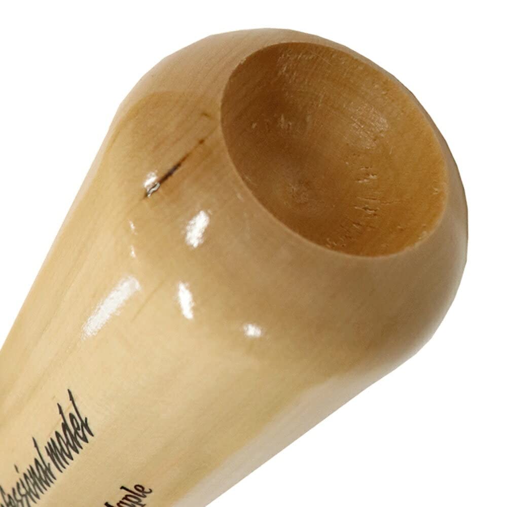 ZETT Professional Model Hardwood Bat with Hollow Head for Easy Lightweight Baseball Hall Genda Style Swing, Maple, Original, bwt14ty1200ge, 84cm,