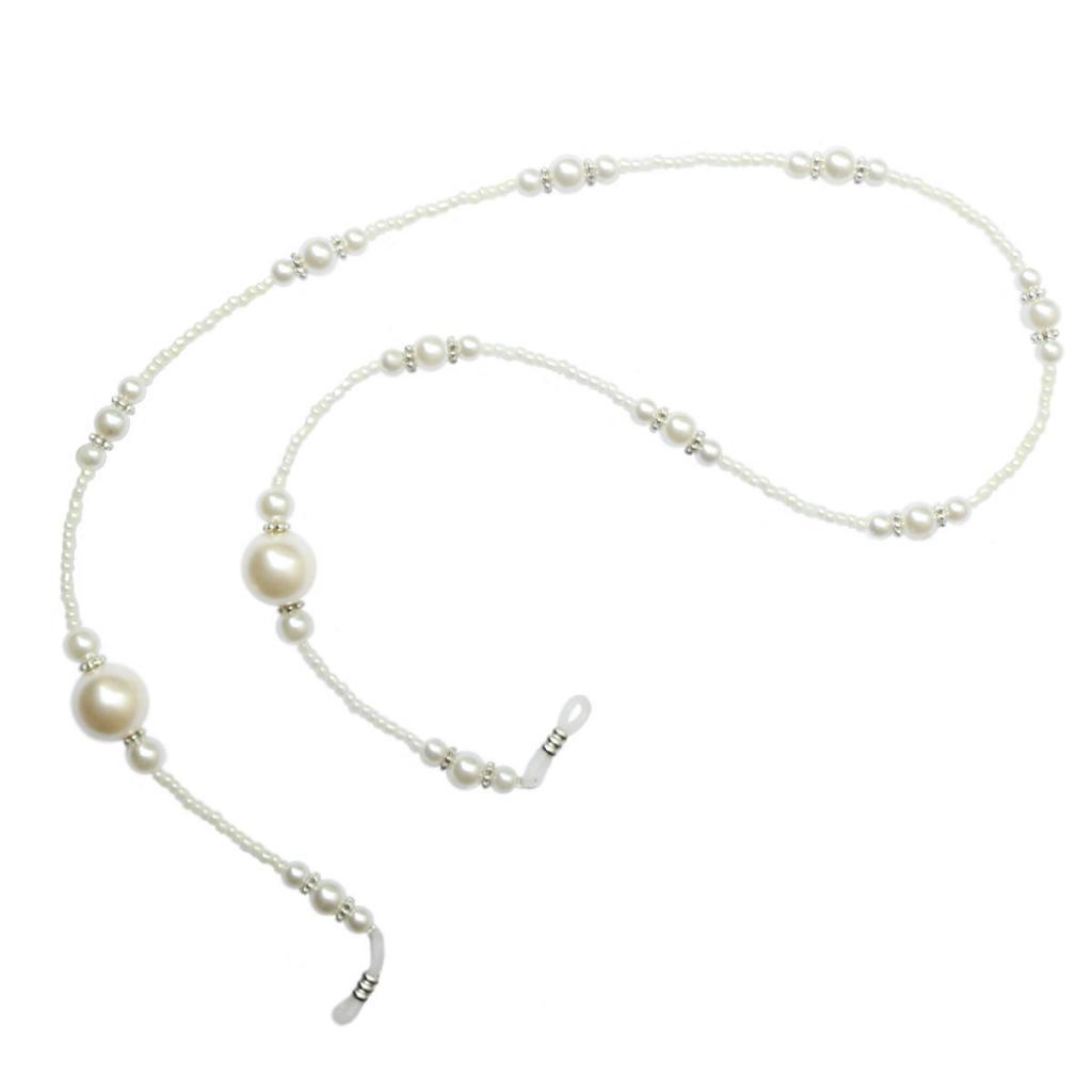 Eyeglasses Lanyard Rope Chain Faux Pearls Beads Sunglasses Strap Holder Retainer