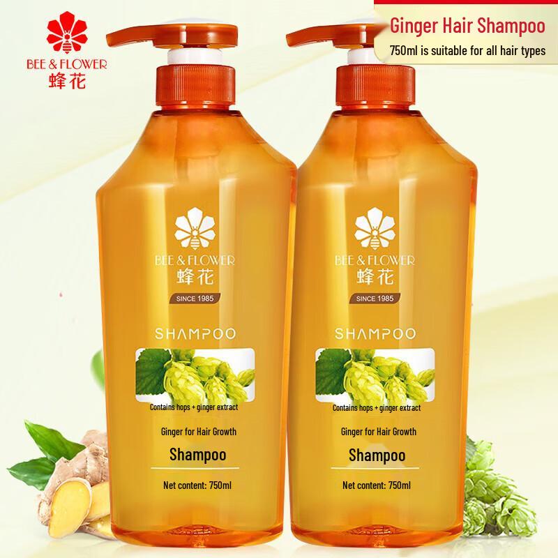 Bee & Flower Silicone-Free Ginger Hair Strengthening Shampoo Duo