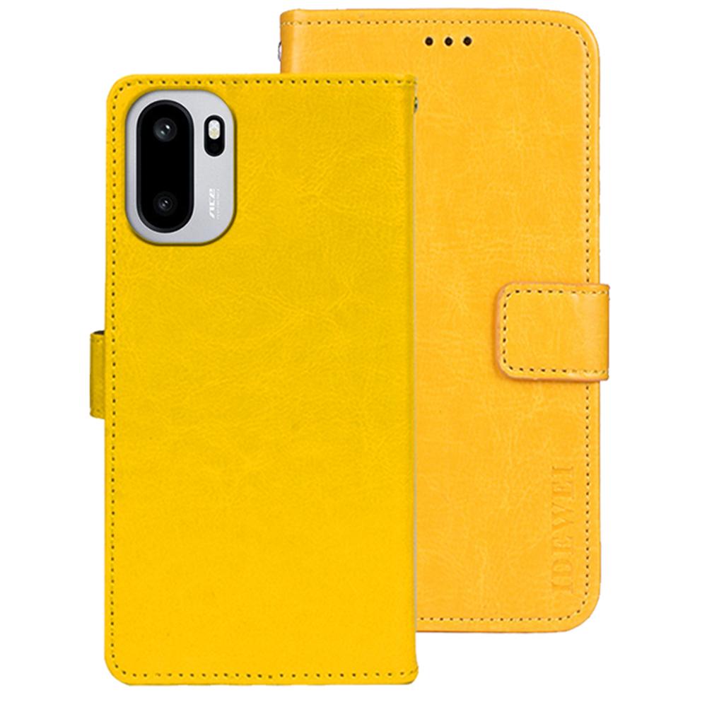 IDEWEI For OnePlus 15R 5G/Ace 6T 5G/Ace 6 5G Stand Case Crazy Horse Texture Leather Phone Cover