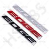 Metal 3D Edge Letter Emblem Logo Edge Rear Trunk Badge Sticker Decal Body Fender Decor Tailgate Stickers Accessories Car Styling