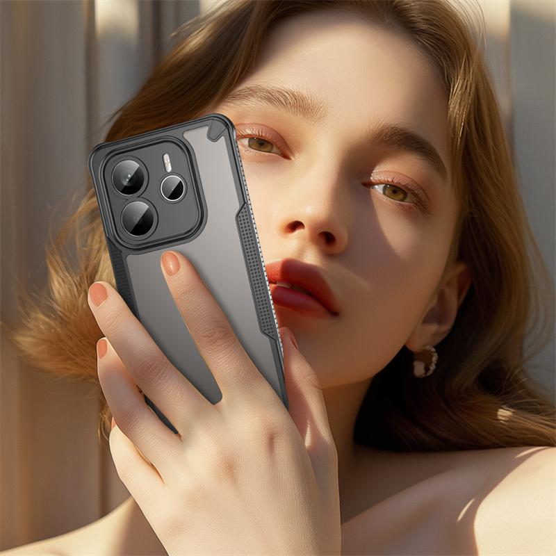 Translucent Phone Case For Xiaomi Redmi Note 14 5G Matte Armor Back Cover For Redmi Note 14 Case Cover For Redmi Note 14 5G Case