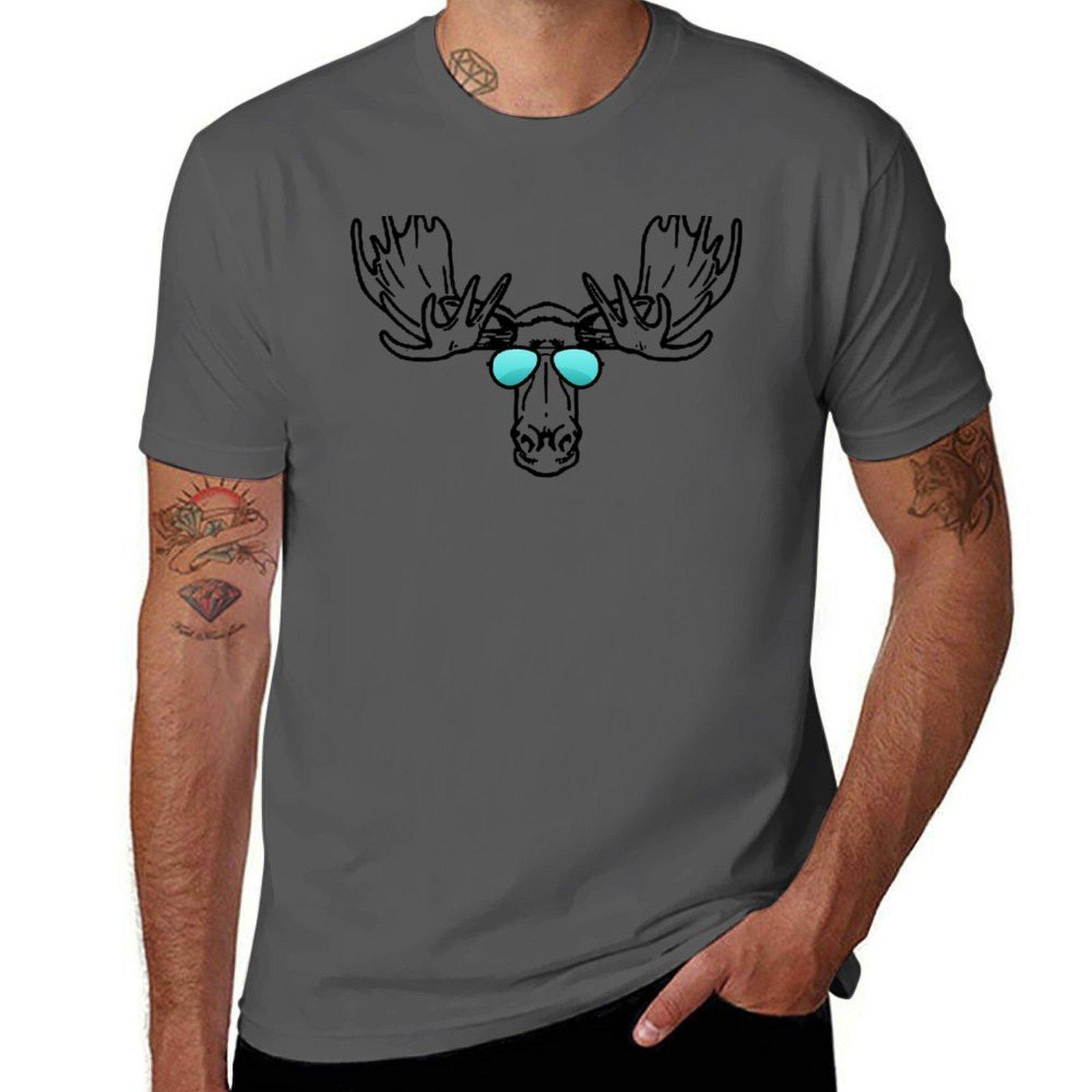 

Too cool for school Moose T-Shirt t shirts for man cotton soft anime tshirt t shirts cotton 100% T-Shirt 4XL