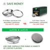 Stainless Steel Reusable Coffee Capsule Pods Compatibel with Philips Senseo Machine Coffee Maker Filter Metal Tamper