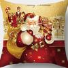 Federa Cuscino con Stampa Natalizia Decorazione Soggiorno Casa Babbo Natale Abbraccio Nuovo Divano Cuscino di Natale