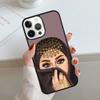 Arab Woman With Niqab Face eye Phone Case For iPhone 17 Air 11 12 13 14 15 16 Pro Max Cover For iPhone 17 Air Max Plus