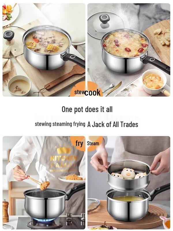 ASD 16cm 304 Stainless Steel Milk Pot