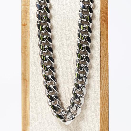 Jbans Classic Soft Round 10 Surgical Steel Chain Necklace (C2001-An640_Sv)