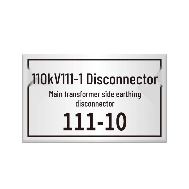HUATAI 304 Stainless Steel Etched Equipment Nameplate