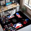 NBA Pattern Rug, Indoor/Outdoor Mat, for Picnic, Gameroom, Bedroom, Office, Living Room, Home Decor Carpet, Birthday Gift