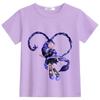 32217 T-shirt a maniche corte multicolore per bambina Lily Lovebraids