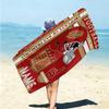 Personalized Vintage Detroit Football Helmet Beach Towel Microfiber Beach Towel Thin Absorbent for Beach Swimming Yoga Bath Sports. 091069