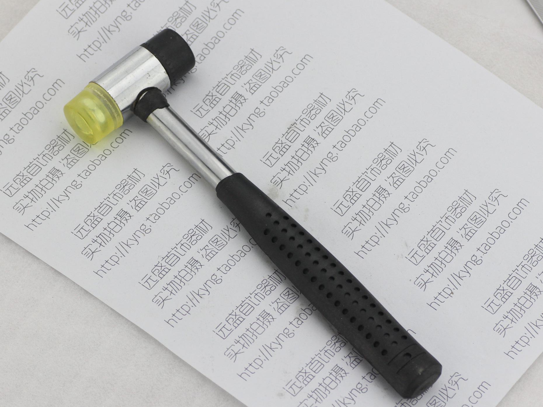 Steel Pipe Handle Rubber Mallet with Replaceable Nylon Head Yuansheng