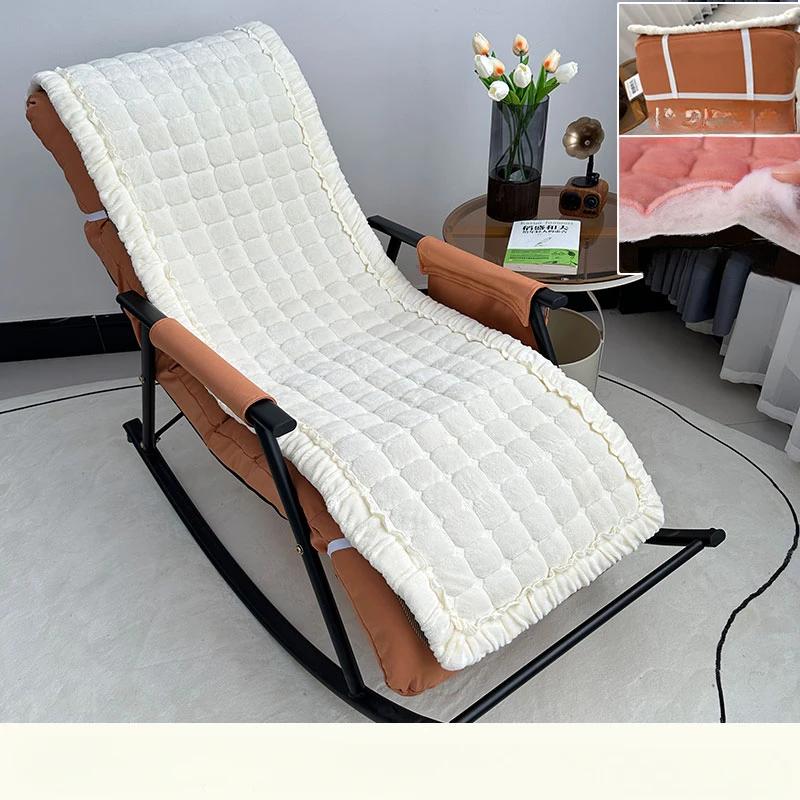 55x160cm Winter Thickened Foldable Rocking Long Chair Cushion for Garden Balcony Lounge Seating Sofa Tatami Mattress Home Decor