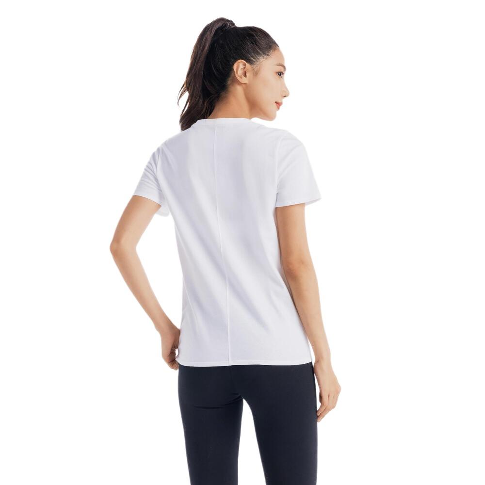 Decathlon Solid Fitness Cotton Other T-Shirts Women's Snow White