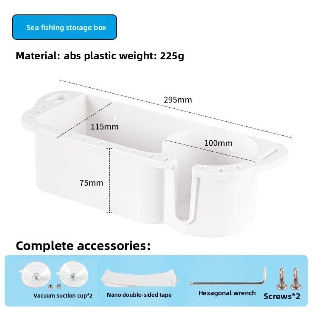 

Storage Universal Fit Boat Organizer 2 Color Storage Fishing Boat Storage Box Cabin Storage Bass Boat белый