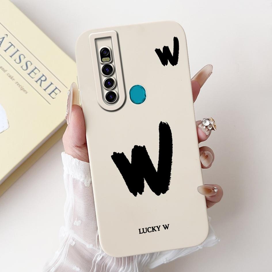 For Tecno Camon 15 Pro Case CD8 Luxury A Z Initial Letters Soft Silicone Bumper For Tecno Camon 15 Premier Camon15 Air CD6 Shell