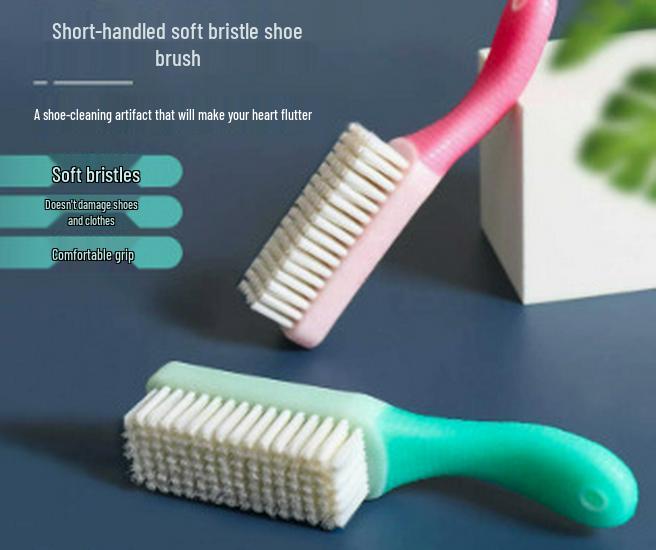 Soft Bristle Shoe Cleaner Brush - Durable Home & Student Use