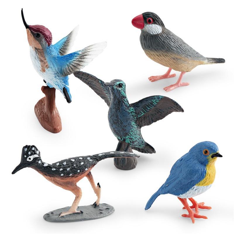 Simulated Birds Birds Animals Hummingbirds Roadrunner Mockingbirds Model Static Ornament Toys