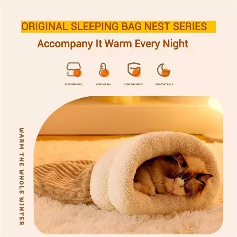 Stylish And Comfortable Cat Cave Bed Available In Multiple Colors For Trendy Cats