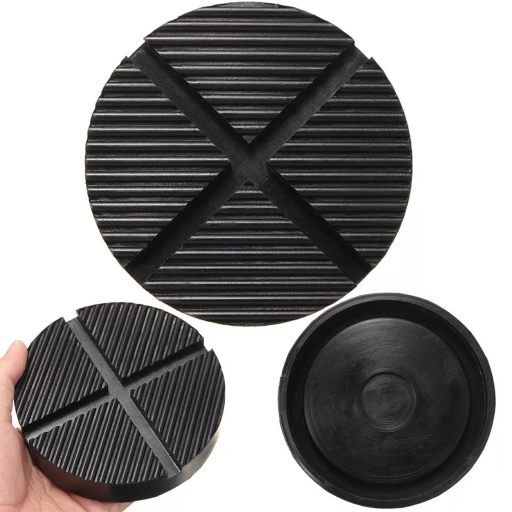 12.5cm Floor Slotted Car Rubber Jack Pad Frame Protector Guard Adapter Jacking Disk Pad Tool for Pinch Weld Side Lifting Disk