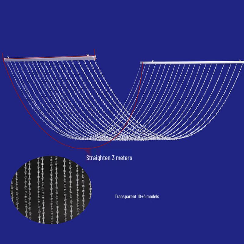 Crystal Beaded Wedding Ceiling Decoration - Acrylic Curtain with Flowing Water Pearl Chain