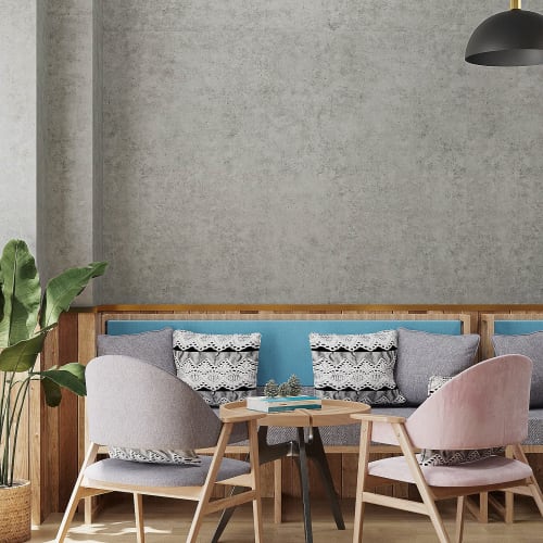 VaryPaper Concrete-Style Wallpaper, Thick, Renovation Sheet, Wall Sticker, Removable, Cutting Sheet, 40cm Wide X 2m Long, Waterproof, Oil-Resistant, H