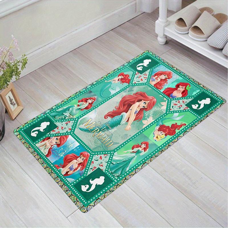 

1pc The Little Mermaid Rug Anti Slip, Non Shedding, Ideal for Living, Bedroom & Laundry Handcrafted Home Decor, Adds Vibrancy To Any Room Christmas De 60cm by 90cm