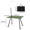 Folding Camping Table Portable Picnic Table Foldable Side Table Small Outdoor Folding Camp Table Sturdy For Garden Patio Dining