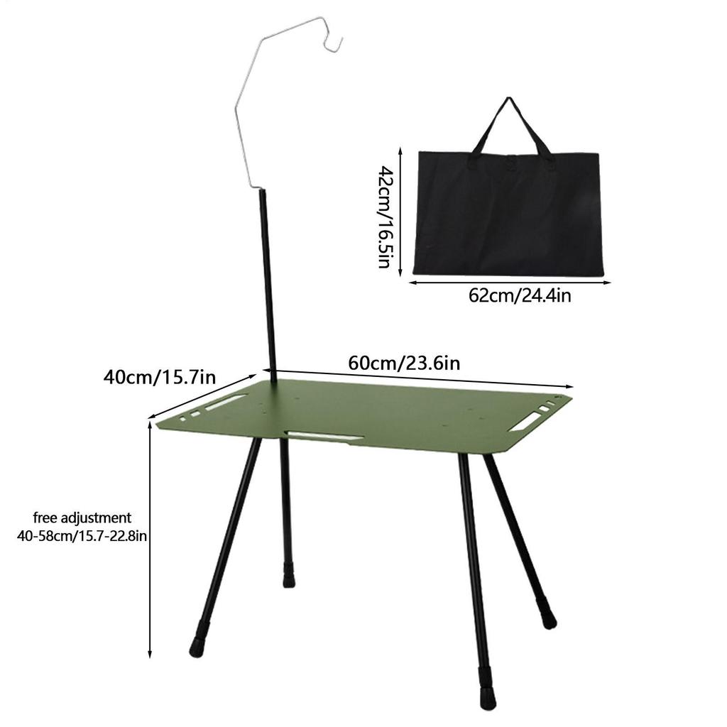 Folding Camping Table Portable Picnic Table Foldable Side Table Small Outdoor Folding Camp Table Sturdy For Garden Patio Dining