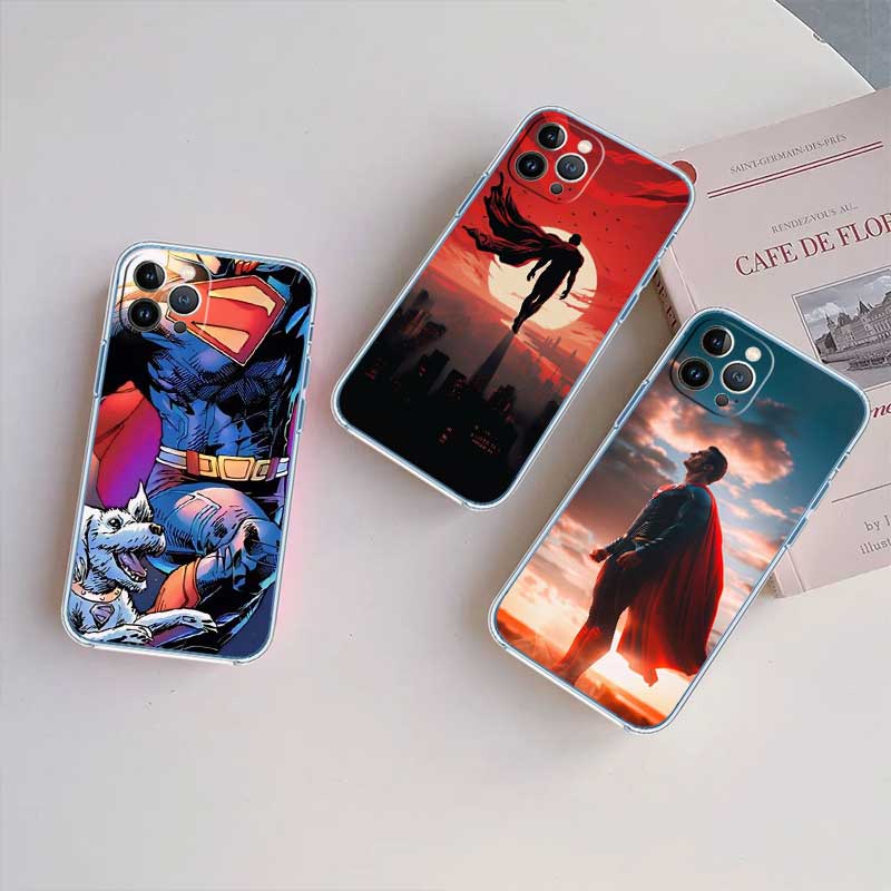 RE57 Superman Transparent Phone Case for LG K22 K30 K40 K40S K41 K42 K50 K50S K51 K51S K52 K61 K62 K71 K92 Q60 Q61 V40 V50 V60
