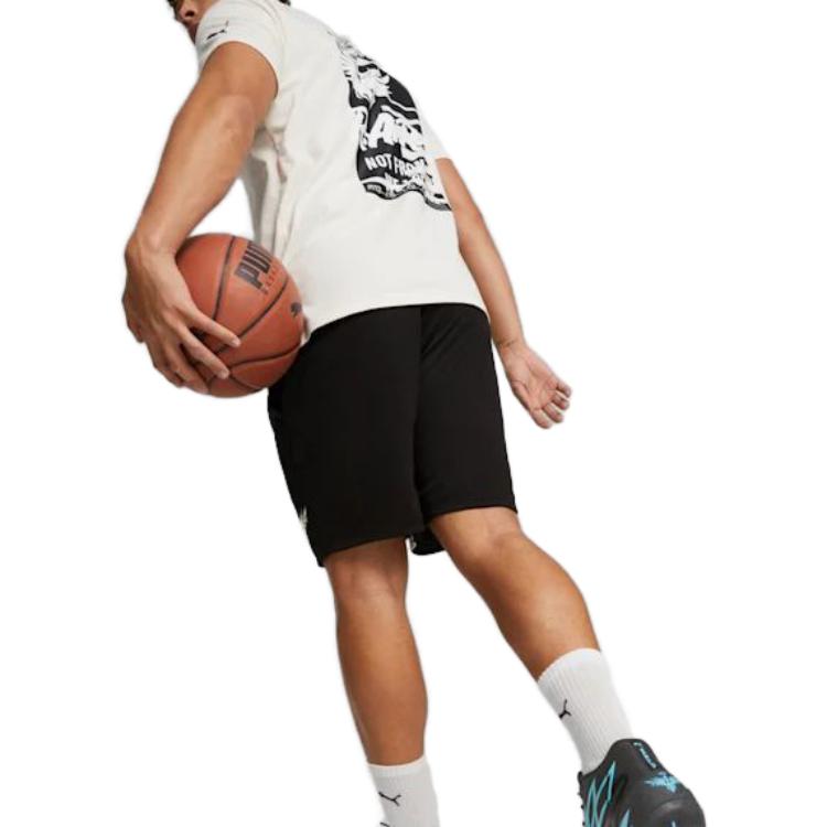 Puma X Melo Flare X Lamelo Ball Whispers Mb.03 Ss23 Тренувальні баскетбольні шорти Чоловічі шорти Чорний 621723-01