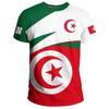 Herren Algerien Flagge 3D Druck T-Shirt Sommer Locker Freizeit Sport Kurzarm Tee