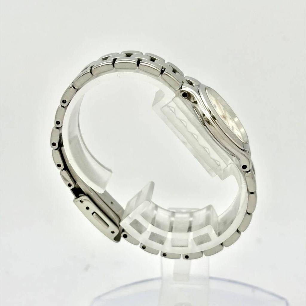 Used [New Battery] SEIKO EXCELINE Ladies Watch Roman Silver 4J41-0A50 100445