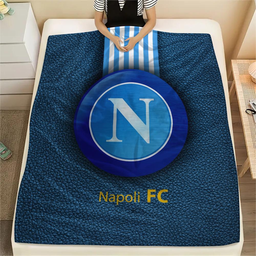 Nápoles, Manta de Franela con Patrón, Alta calidad, Cómoda para Todas las Estaciones, Decoración del Hogar, Calidez y Comodidad, Perfecta para Regalos.