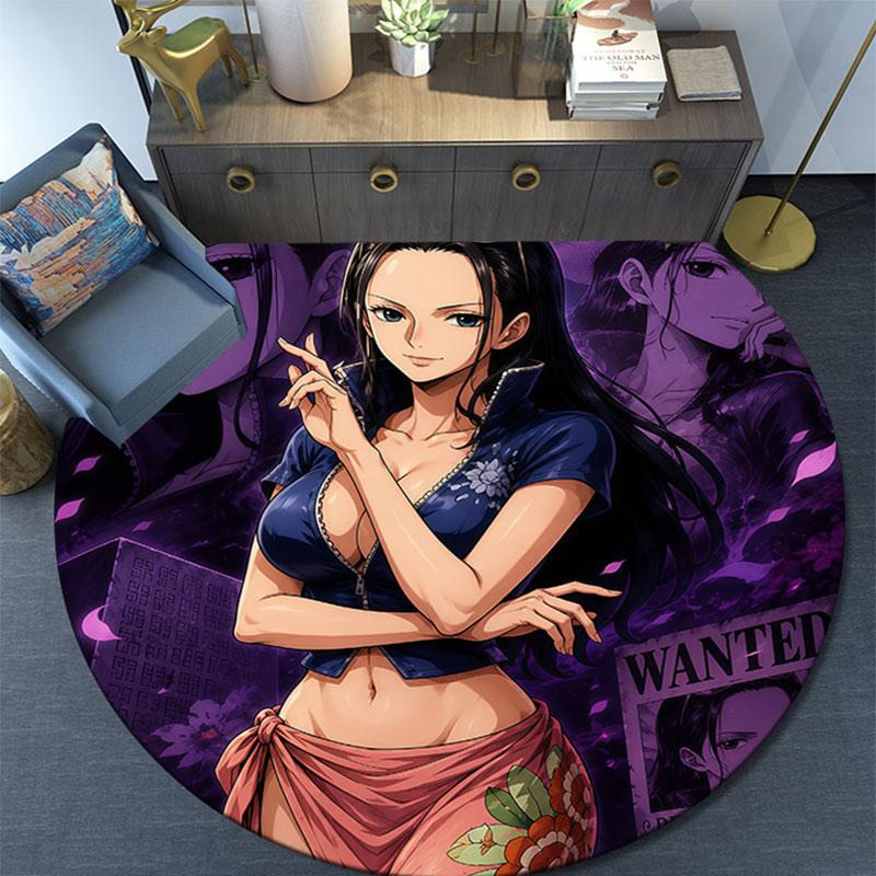 Nico Robin,Round Area Rug,Carpet Rug for Living Room Bedroom Sofa Playroom Decor,Non-slip Floor Mat