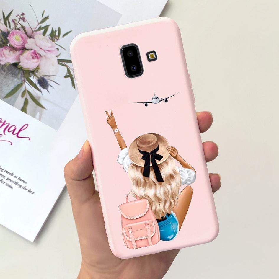 For Samsung Galaxy J4 J6 Plus 2018 Case Popular Flower Soft Silicone Phone Back Cover For Samsung J6Plus J4Plus J610F J415F Capa