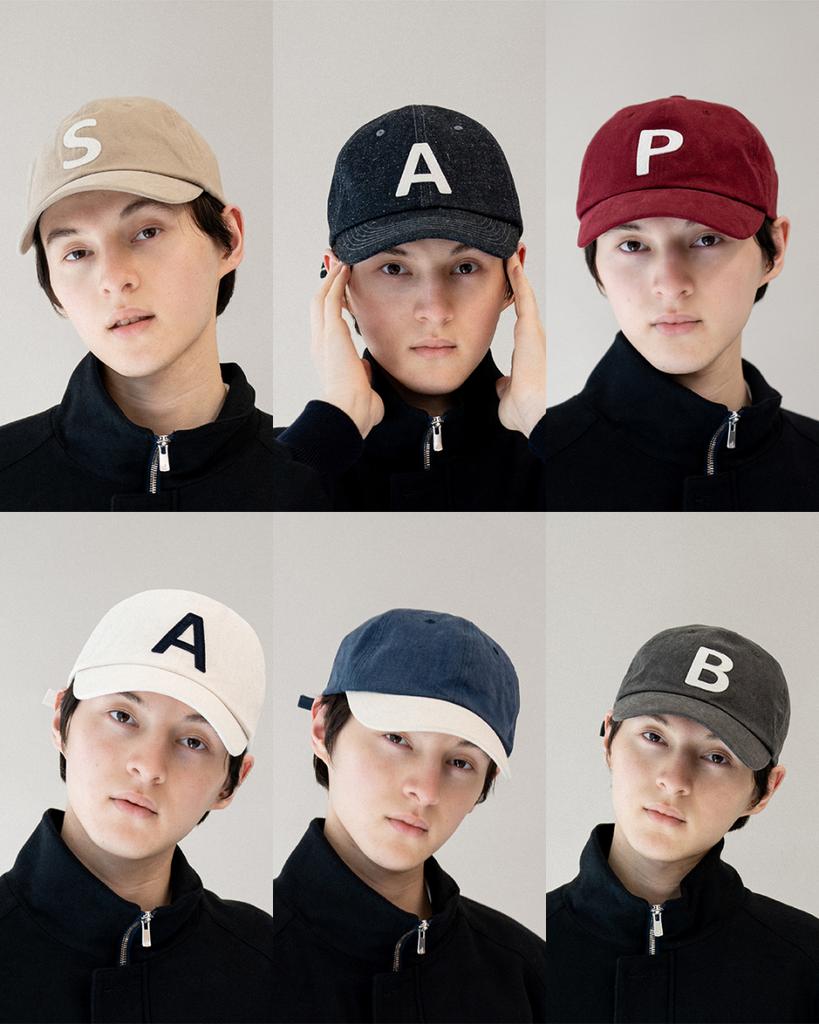 Aseuteulei Canvas Baseball Cap (Beige)