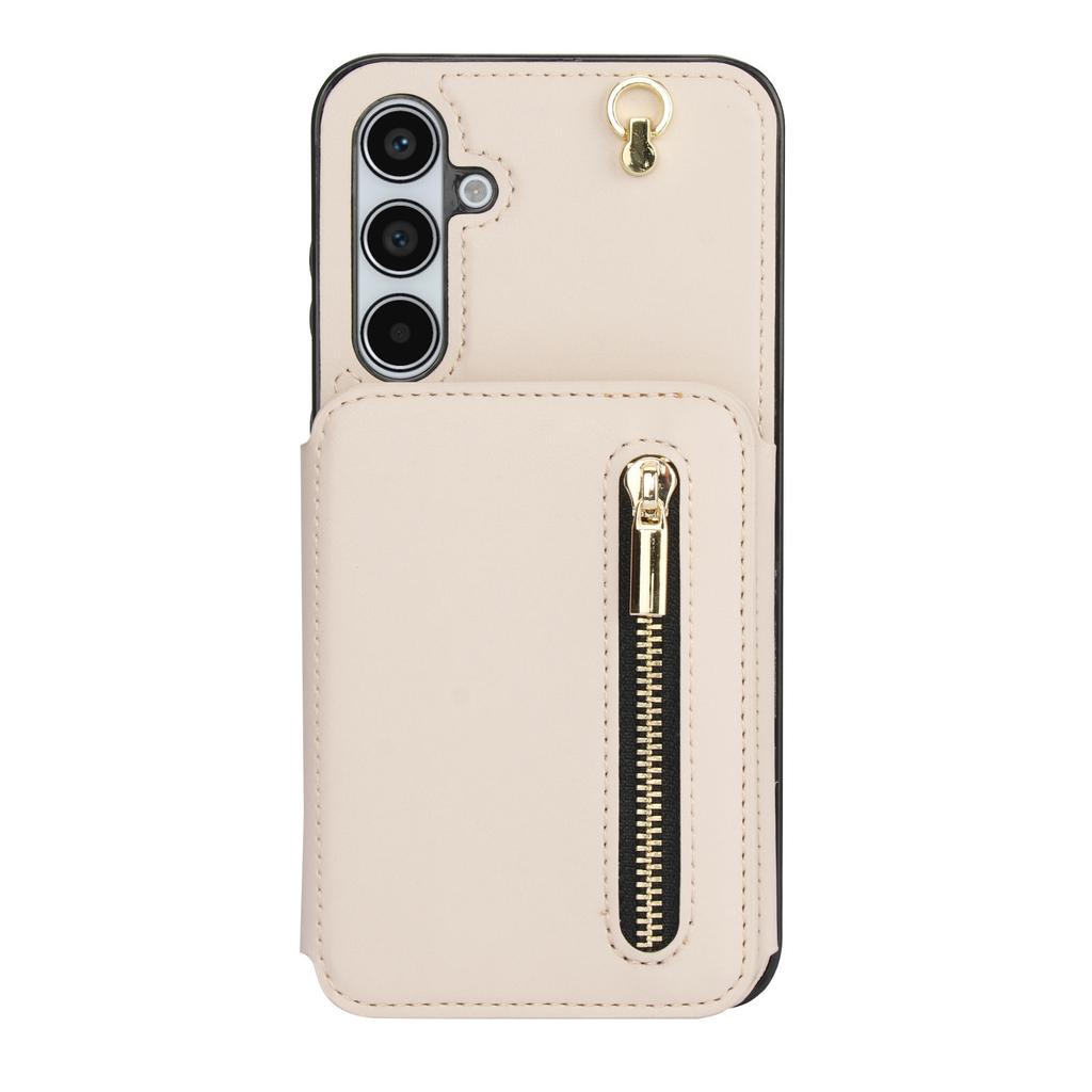 Zipper Wallet Purse for Samsung Galaxy A15/A14/A13/A55/A54/A53/A52/A51/A73/A72/A71 Crossbody Case with Strap Credit Card Holder